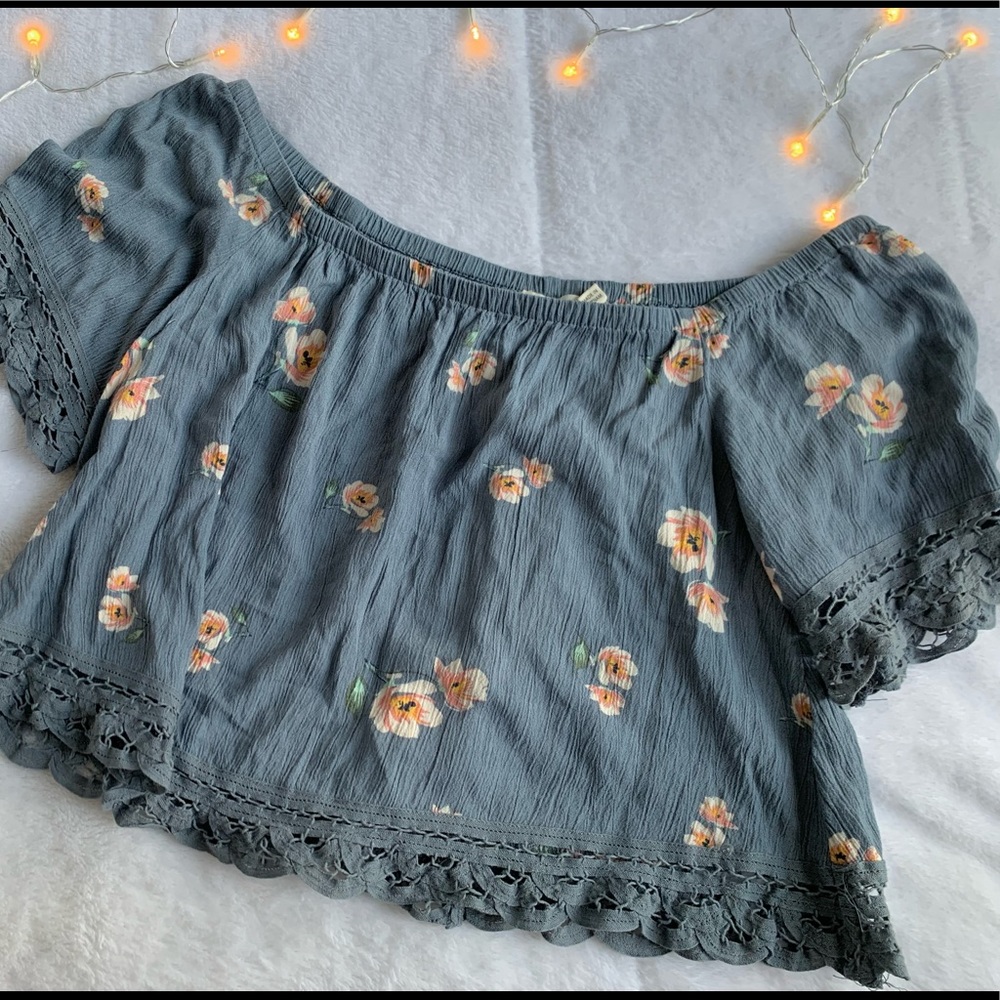 Off the shoulder floral top